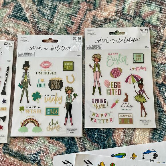 Lot of Stickers Stickabilities Snoopy Current Journaling Scrapbook Bundle - Picture 5 of 5